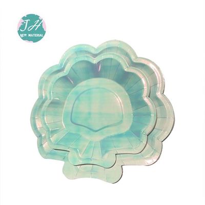 Placas de papel florais europeias de produto comestível do estilo 7inch