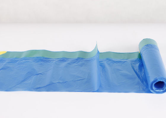 O lixo plástico do espaço livre do lixo do cordão do HDPE ensaca a cor personalizada